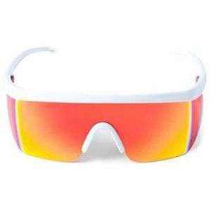 Unisex Retro UV 400 Mirrored Sunglasses w/ Case & Cleaning Cloth by Tipsy Elves